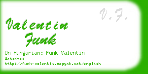valentin funk business card
